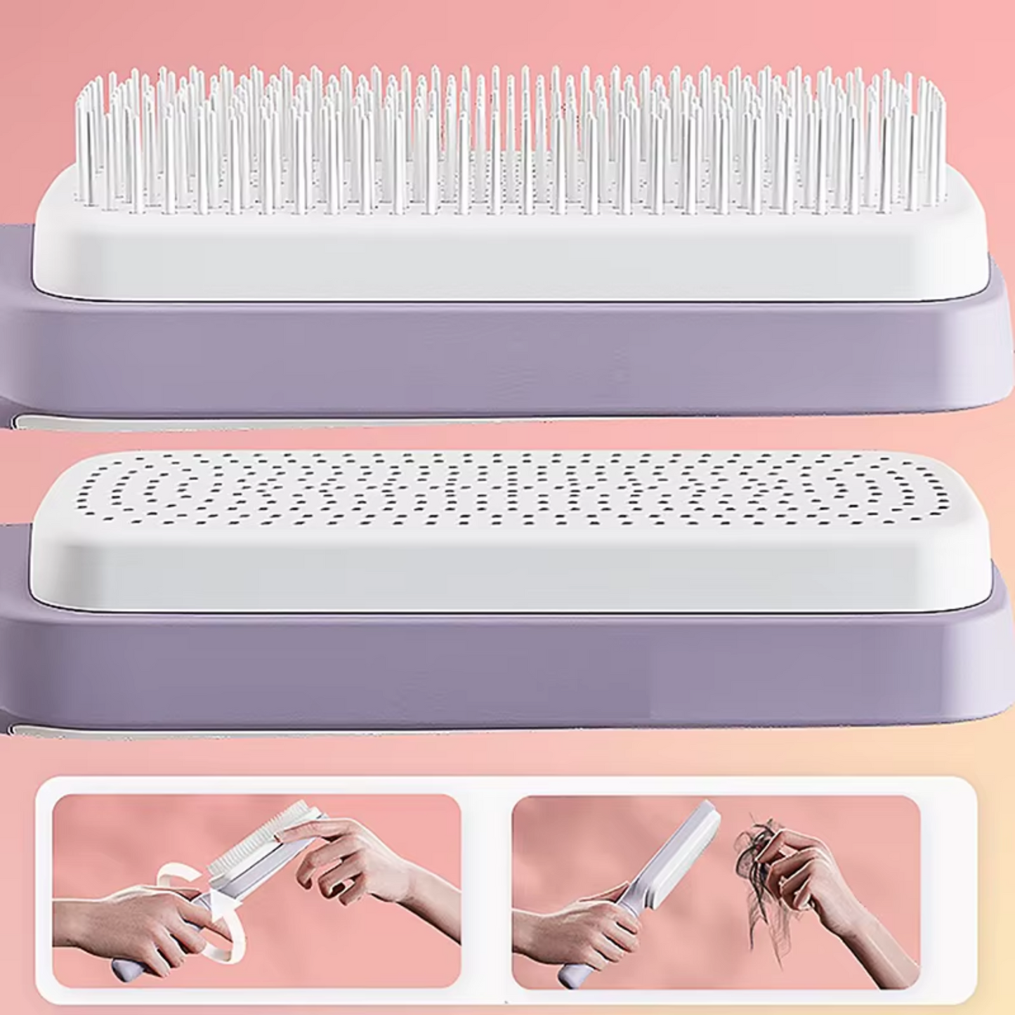 Cepillo Autolimpiante – Peina y Masajea – Cabello Suave y Sin Frizz en 7 Día