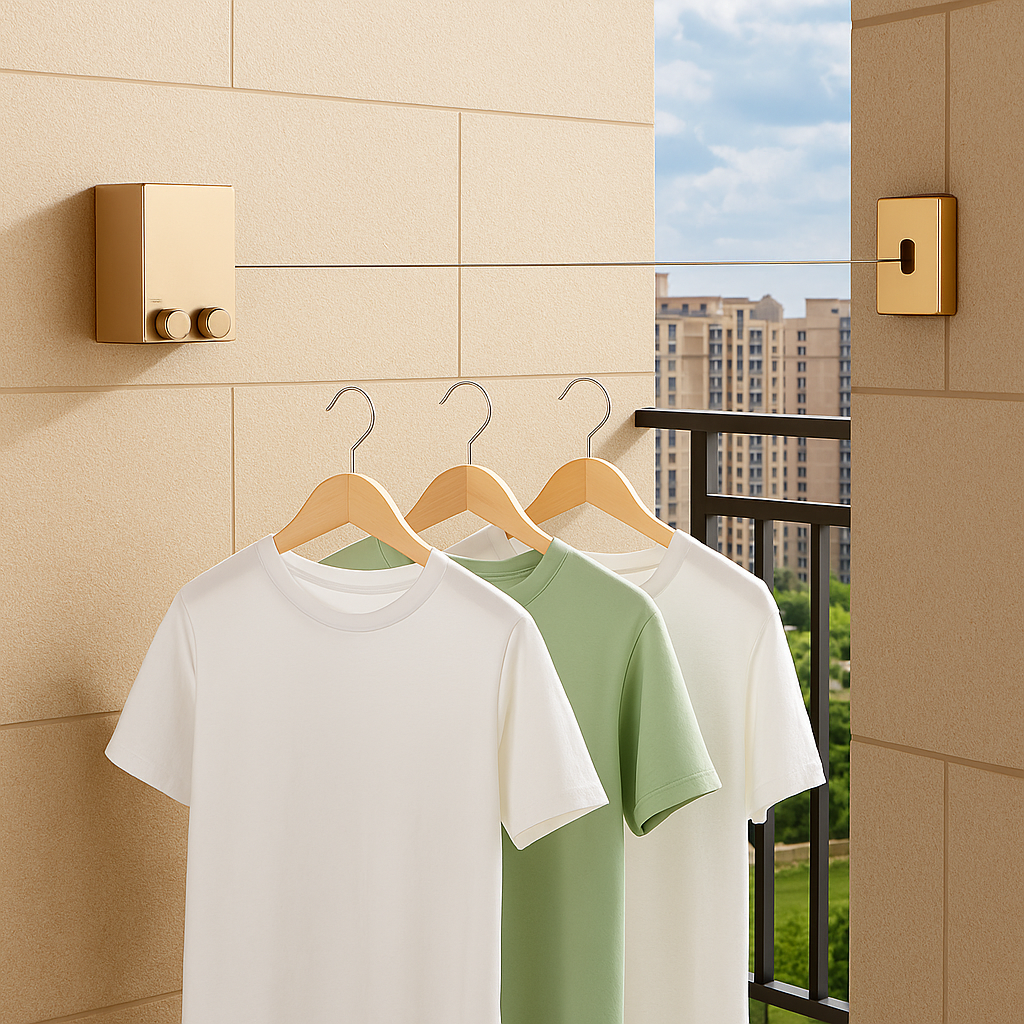 👚Tendedero Retráctil Premium – Versátil – ropa impecable, hogar 🥰ordenado🏠