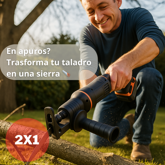 2x1 Sierra Caladora Adaptador de Taladro – Herramienta Versátil para Todo Tipo de Corte