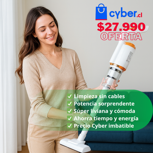 Vacuum Pro – Succión potente – Limpia todo tu hogar sin esfuerzo ni enchufes