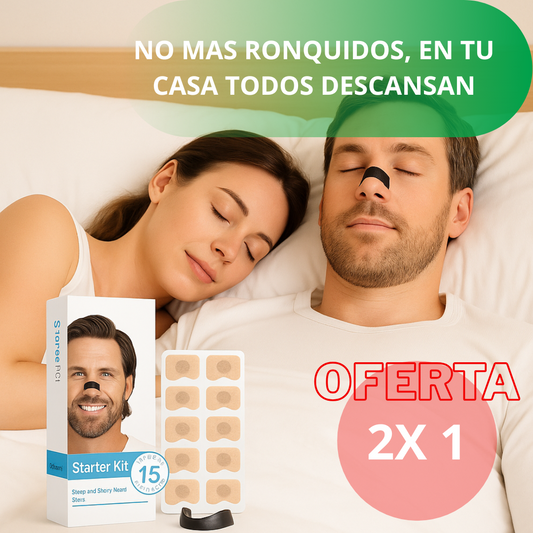 🔥2X1🔥 BANDA Nasal – RESPIRA MEJOR, DESCANSA Y DEJA DE RONCAR (para 30 días)
