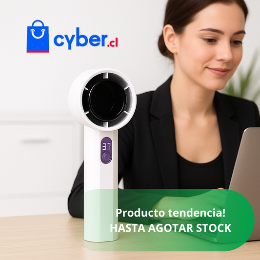 💨 Mini Ventilador Recargable – Aire Silencioso – Mantente fresco hasta 12 horas seguidas